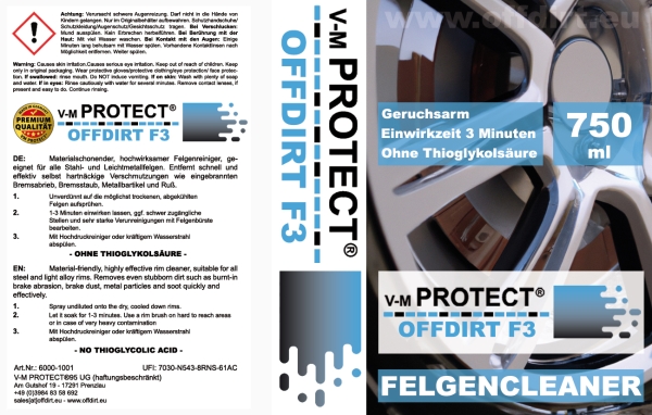V-M PROTECT® OFFDIRT F3 Felgencleaner